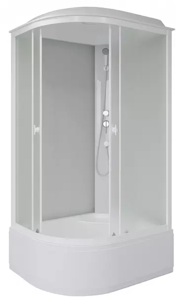 

Душевая кабина «Niagara» Promo 120/80 высокий поддон матовая/белая правая