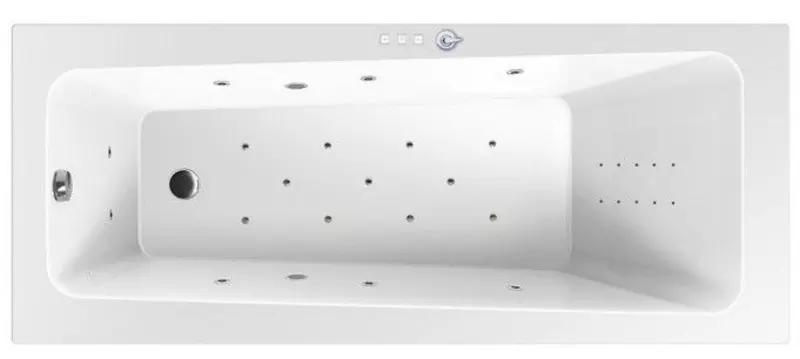 

Гидромассажная ванна акриловая «Excellent» Ava 170/70 Ultra Nano с каркасом с сифоном белая/хром
