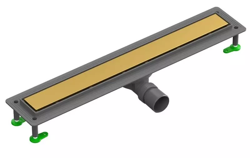 

Душевой лоток «CTESI» Flow Line 80 см Gold BK4024550/1 боковой выпуск золото