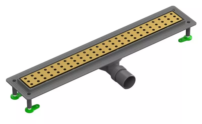 

Душевой лоток «CTESI» Flow Round Gold 60 см. BK4024730/1 боковой выпуск золото
