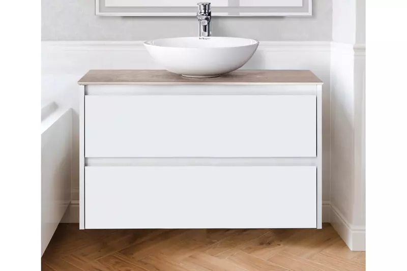 

Уценка, Тумба под раковину «Belbagno» Kraft 80 подвесная Bianco Opaco