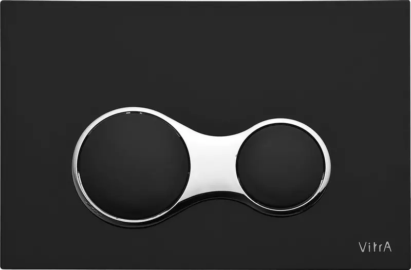 

Уценка, Кнопка смыва «Vitra» Loop Sirius 740-0411 пластик черная матовая (206725)