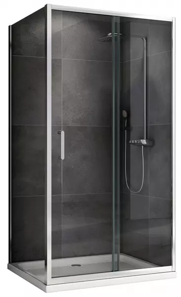 

Душевой угол-ограждение «Abber» Schwarzer Diamant AG301205-S605 120/60 прямоугольный прозрачный/хром без поддона универсальный