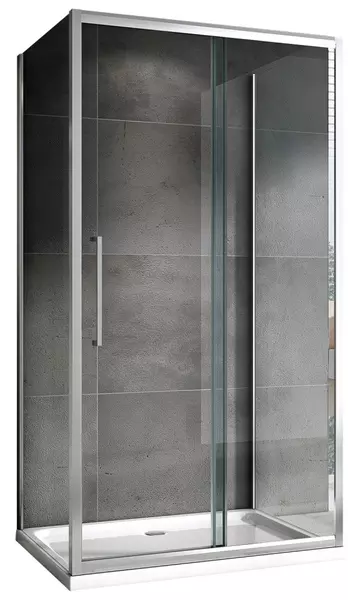 

Душевой угол-ограждение «Abber» Schwarzer Diamant AG30130H-S60-S60 130/60 прямоугольный прозрачный/хром без поддона
