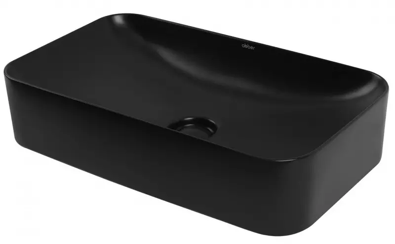 

Раковина «Abber» Rechteck AC2204MB 60/35 фаянсовая чёрная матовая