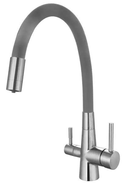 

Смеситель для кухни с подключением к фильтру «ESKO» Kitchen FL44G хром/серый