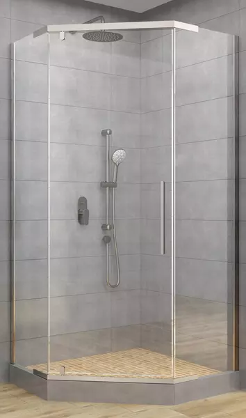 

Душевой угол-ограждение «Deto» PC 90 Chrome 90/90 прозрачный/хром без поддона