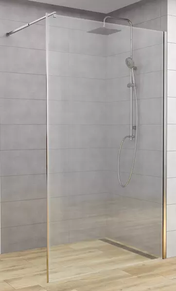 

Душевая перегородка «Deto» MC 120 Chrome 120/200 прозрачный/хром универсальная