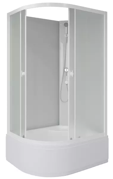 

Душевая кабина «Niagara» Promo P110/80/40R/MT/BK 110/80 высокий поддон матовая/белая без крыши правая