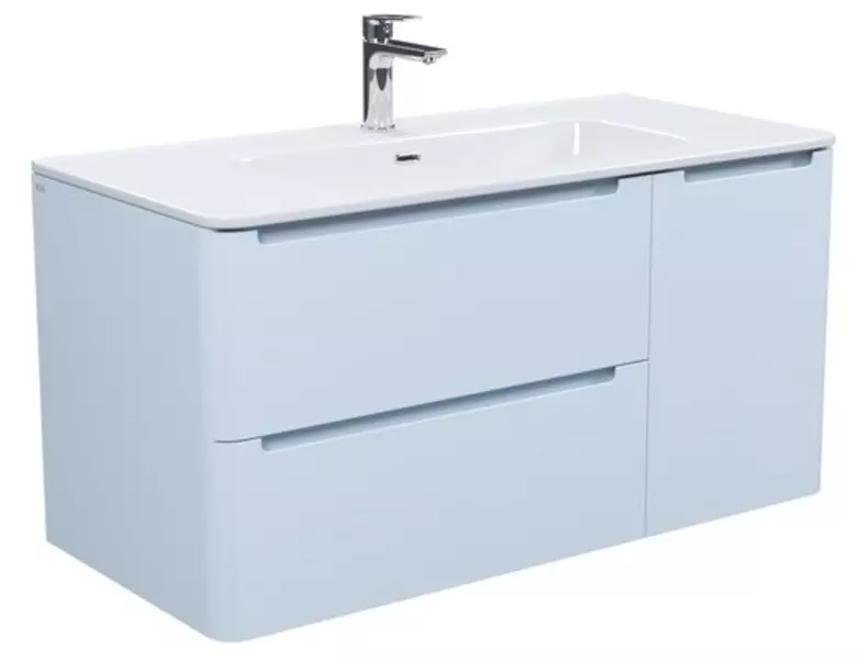 

Тумба с раковиной «Iddis» Edifice 100 (Optima Home 100/47) подвесная голубая
