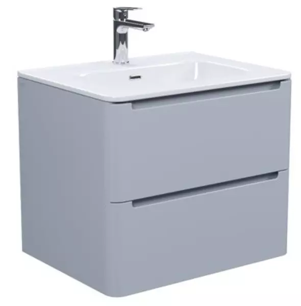 

Тумба с раковиной «Iddis» Edifice 60 (Optima Home 60/47) подвесная светло-серая
