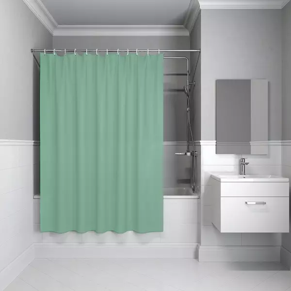 

Штора для ванной «Iddis» Basic BL05P24i11 240/200 зелёная