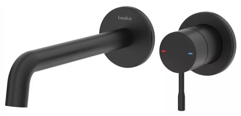 

Смеситель для раковины «Teska» Atlas E5708 чёрный матовый