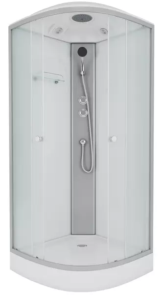 

Душевая кабина «Niagara» Eco E100/13/MT 100/100 низкий поддон матовая/хром
