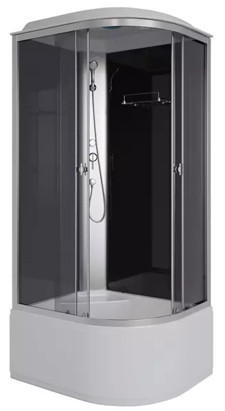 

Душевая кабина «Niagara» Eco E90/80/40L/TN 90/80 высокий поддон тонированная/серебро левая