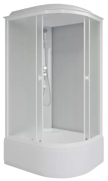 

Душевая кабина «Niagara» Promo P100/70/40L/MT 100/70 высокий поддон матовая/белая левая