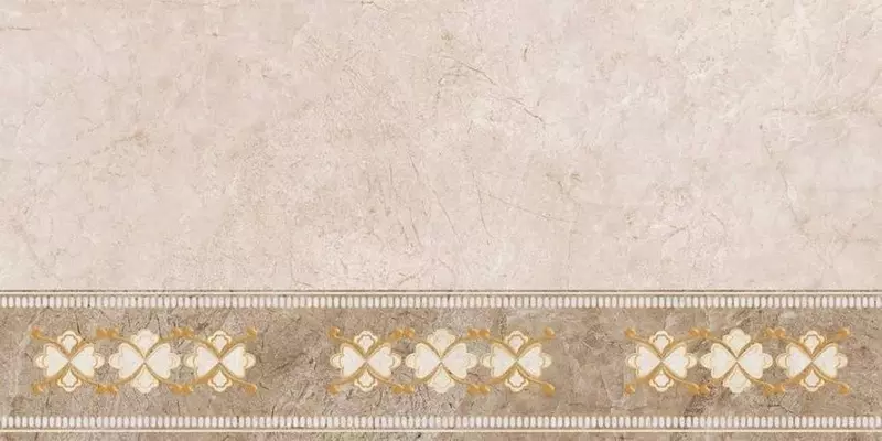 Настенный декор «Тянь-Шань Керамик» Ирида Glossy 60x30 узор TP3688H светло-серый