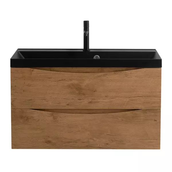 

Тумба с раковиной «Belbagno» Marino 80 (BB800/450-LV-ART-AST-NERO 80/45) подвесная Rovere Nature
