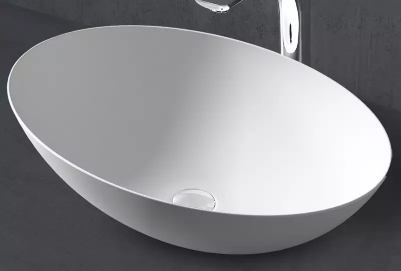 

Раковина «Abber» Stein AS2609 50/35 искусственный камень белая матовая