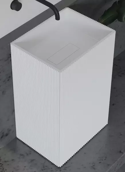 

Раковина «Abber» Stein AS2503-H 50/40 искусственный камень белая матовая