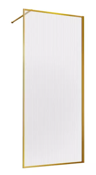 

Душевая перегородка «Vincea» Walk-In VSW-1HP100FLBG 100/200 рифлёная/золото универсальная