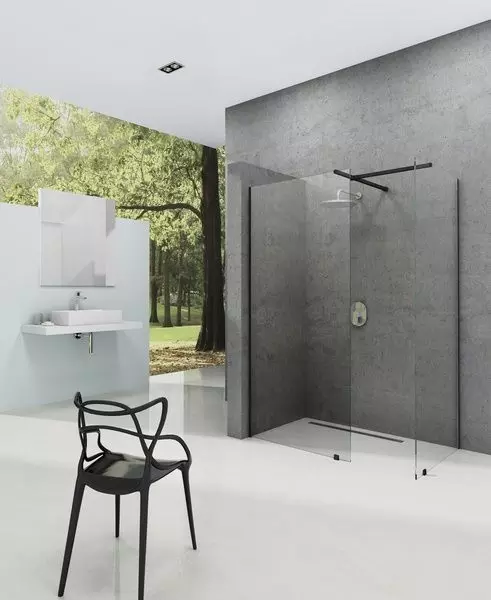 

Душевой угол-ограждение «Ravak» Walk-In Double Wall 100-170/70 Transparent/чёрный универсальный