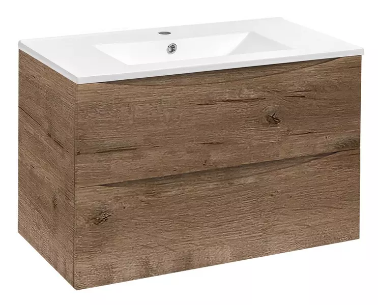 

Тумба с раковиной «Vincea» Mia 75 (VBS-13975 76/46 белая) подвесная V.Oak