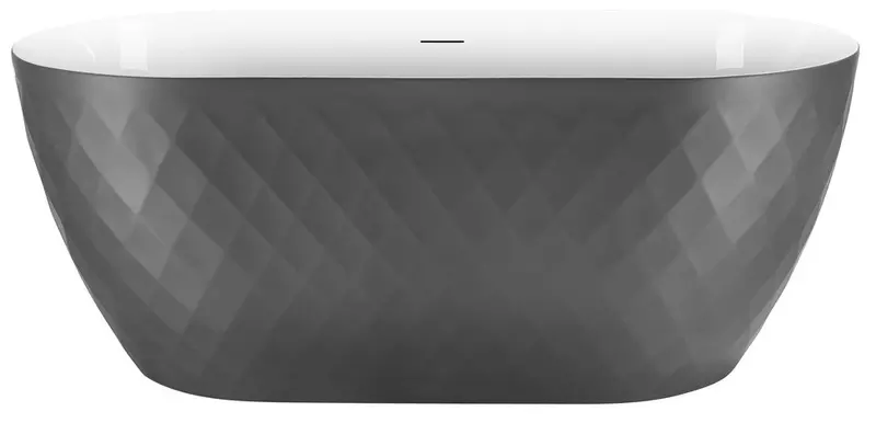 

Ванна акриловая «Black & White» SB320 170/78 с ножками с сифоном белая глянцевая/серая матовая