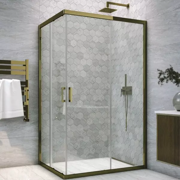 

Душевой угол-ограждение «Vegas Glass» ZA-F Tur Novo h1900 110/80 прозрачный/бронза без поддона универсальный