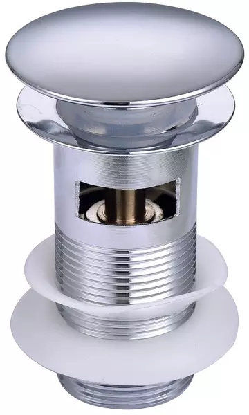 Донный клапан для раковины «Акватек» AQ6001CR с механизмом Клик-Клак хром, размер 6