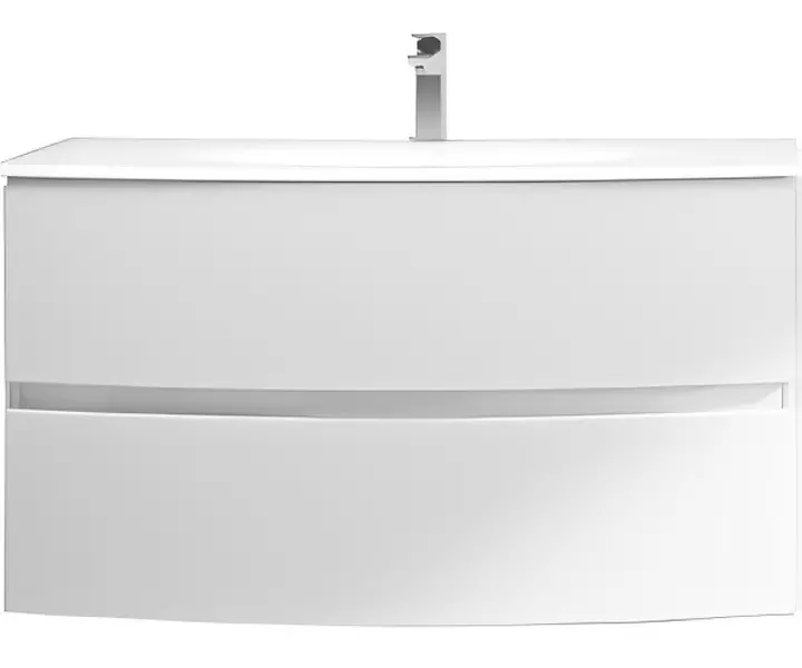

Тумба с раковиной «Cezares» Elettra 100 (101/52) подвесная Bianco opaco