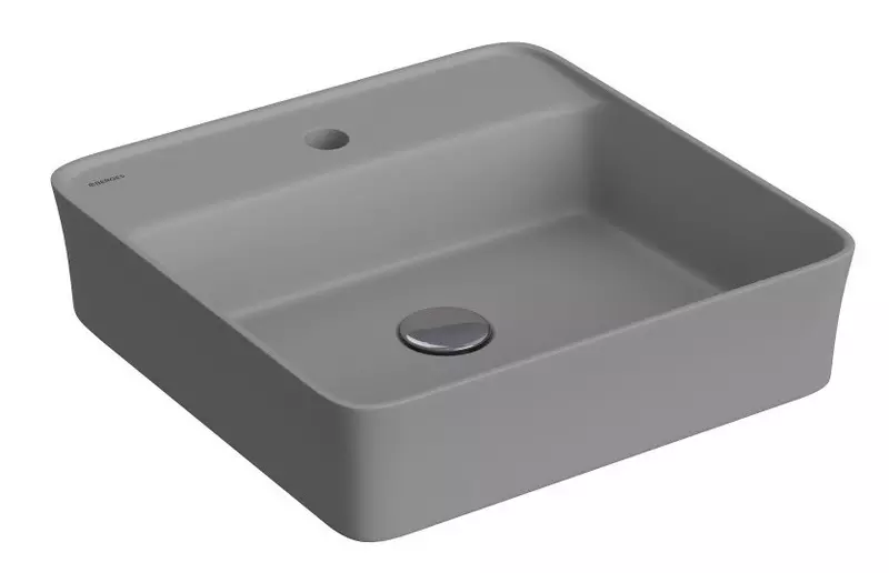 

Раковина «Berges Wasserhaus» Ego SL 45/45 фарфоровая матовый серый