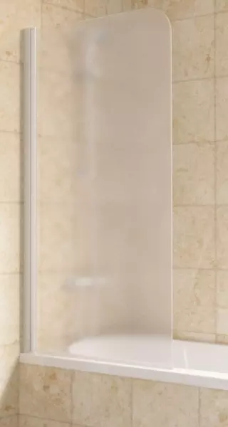 

Шторка на ванну стеклянная «Vegas Glass» Ev Lux 75/150 сатин/белая левая