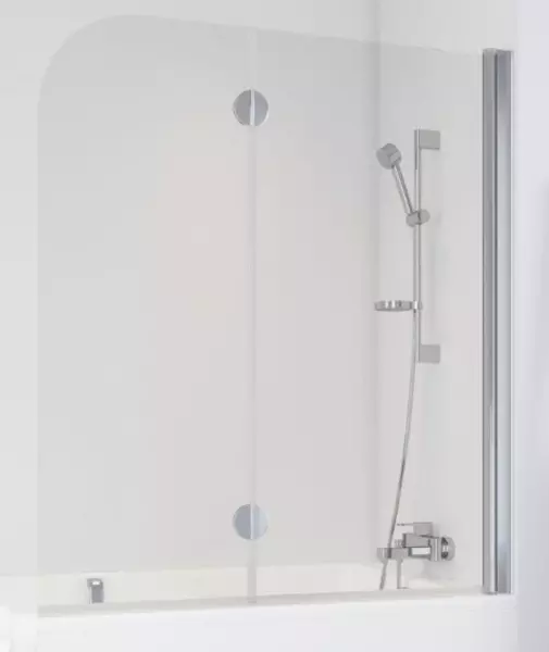 Шторка на ванну стеклянная Vegas Glass E2V 120139 Crystal visionхром глянцевый правая 45729₽