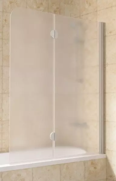 

Шторка на ванну стеклянная «Vegas Glass» E2V Lux 120/150 сатин/хром матовый правая