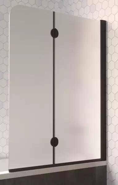 Шторка на ванну стеклянная Vegas Glass E2V Lux 120150 сатинчёрная матовая правая 41217₽