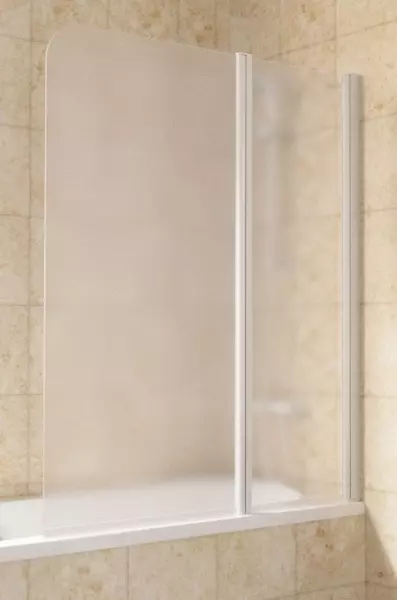 

Шторка на ванну стеклянная «Vegas Glass» E2V Lux ST 125/150 сатин/белая правая