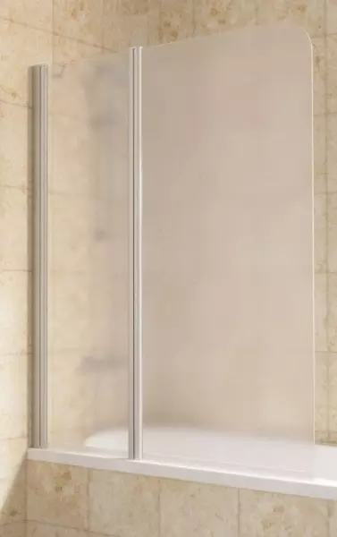 

Шторка на ванну стеклянная «Vegas Glass» E2V Lux ST 125/150 сатин/хром матовый левая