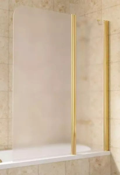 Шторка на ванну стеклянная Vegas Glass E2V Lux ST 125150 сатинзолото глянцевое правая 50885₽