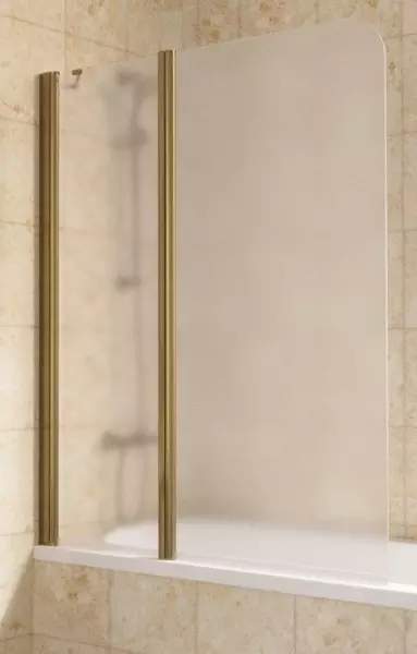 Шторка на ванну стеклянная Vegas Glass E2V Lux ST 125150 сатинбронза левая 44275₽