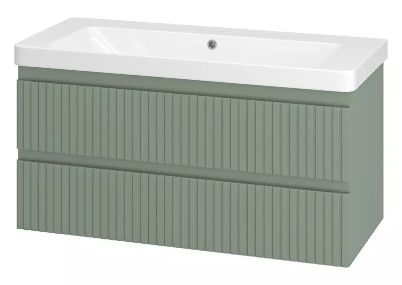 

Тумба с раковиной «Brevita» Victory 105 (Luxury 105) подвесная зелёная