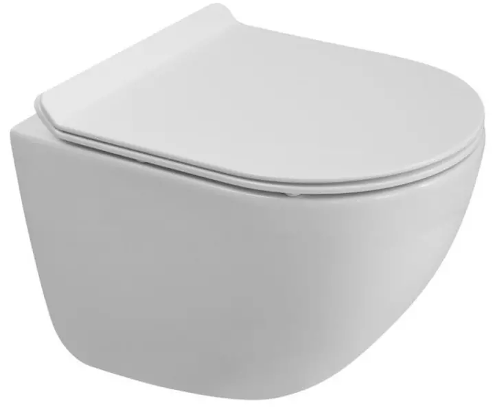 

Подвесной унитаз безободковый «Belbagno» Amanda-Tor BB051CH-TOR-FC/BB2011SC белый с сиденьем дюропласт с микролифтом белое