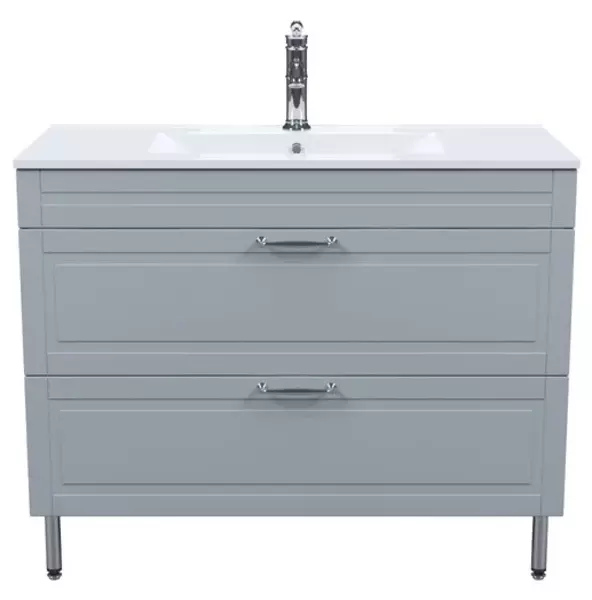 

Тумба с раковиной «Iddis» Oxford 100 (Optima Home 100/46) светло-серый