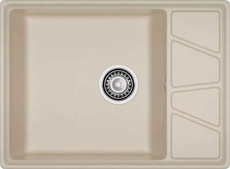 

Мойка для кухни «GranFest» Vertex GF-V-680L 68/50 искусственный камень кашемир