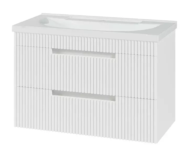 

Тумба с раковиной «Brevita» Ariana 80 (Evva 80D) подвесная белая