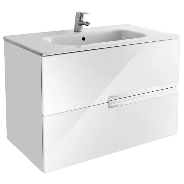 

Уценка, Тумба с раковиной «Roca» Victoria Nord Ice Edition 80 (Victoria Nord 80) подвесная белая глянцевая
