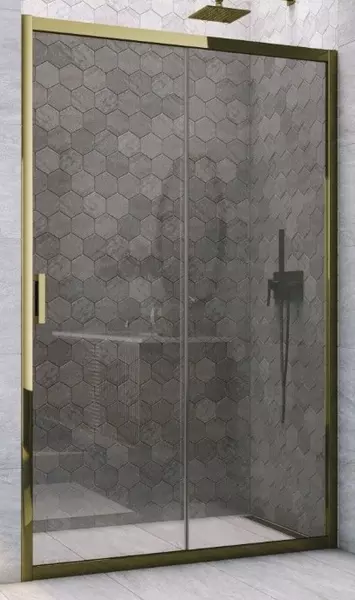 

Душевая дверь «Vegas Glass» ZP TUR Novo 155/200 графит/бронза глянцевая универсальная