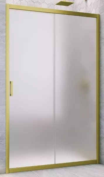 

Душевая дверь «Vegas Glass» ZP Novo h2000 125/200 сатин/золото матовое универсальная