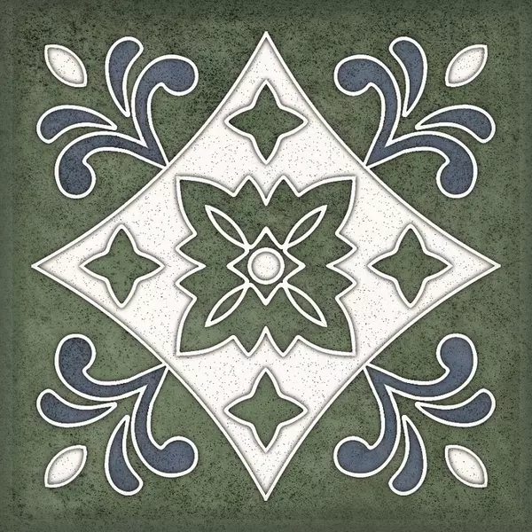 

Настенный декор «Kerlife» Smalto 3 Glossy 15x15 924216 verde