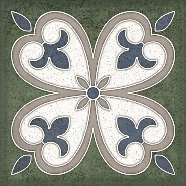 

Настенный декор «Kerlife» Smalto 4 Glossy 15x15 924218 verde